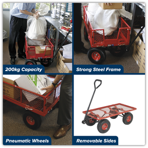 Sealey CST997 Platform Truck with Removable Sides & Pneumatic Tyres 200kg Capacity - additional view 7
