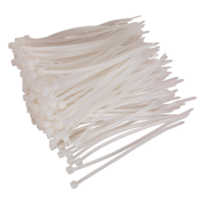 Sealey CT10025P200W Cable Tie 100 x 2.5mm, White - Pack of 200