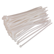 Sealey CT15036P100W Cable Tie 150 x 3.6mm, White - Pack of 100