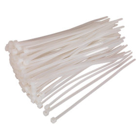 Sealey CT15036P100W Cable Tie 150 x 3.6mm, White - Pack of 100