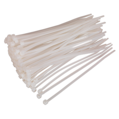 Sealey CT15036P100W Cable Tie 150 x 3.6mm, White - Pack of 100