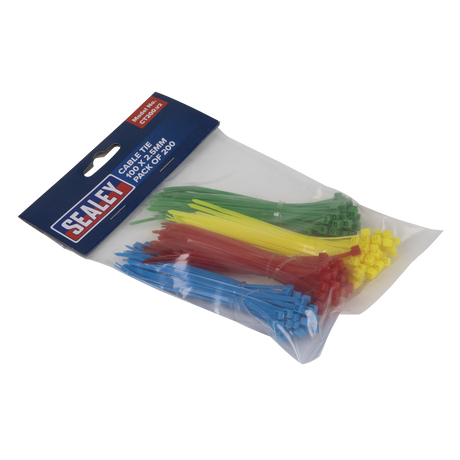 Sealey CT200 Cable Tie Assortment 100 x 2.5mm - Pack of 200 - additional view 2
