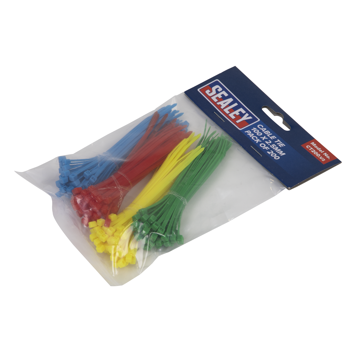 Sealey CT200 Cable Tie Assortment 100 x 2.5mm - Pack of 200 - additional view 3