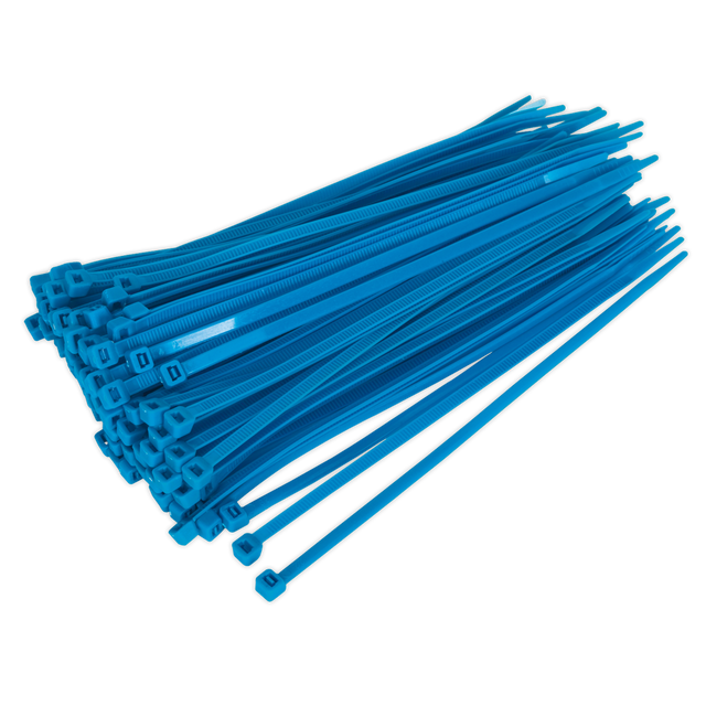 Sealey CT20048P100B Cable Tie 200 x 4.4mm, Blue - Pack of 100