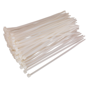 Sealey CT20048P100W Cable Tie 200 x 4.8mm, White - Pack of 100