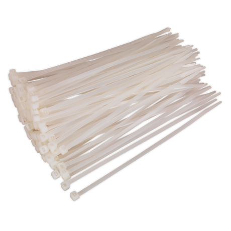 Sealey CT20048P100W Cable Tie 200 x 4.8mm, White - Pack of 100