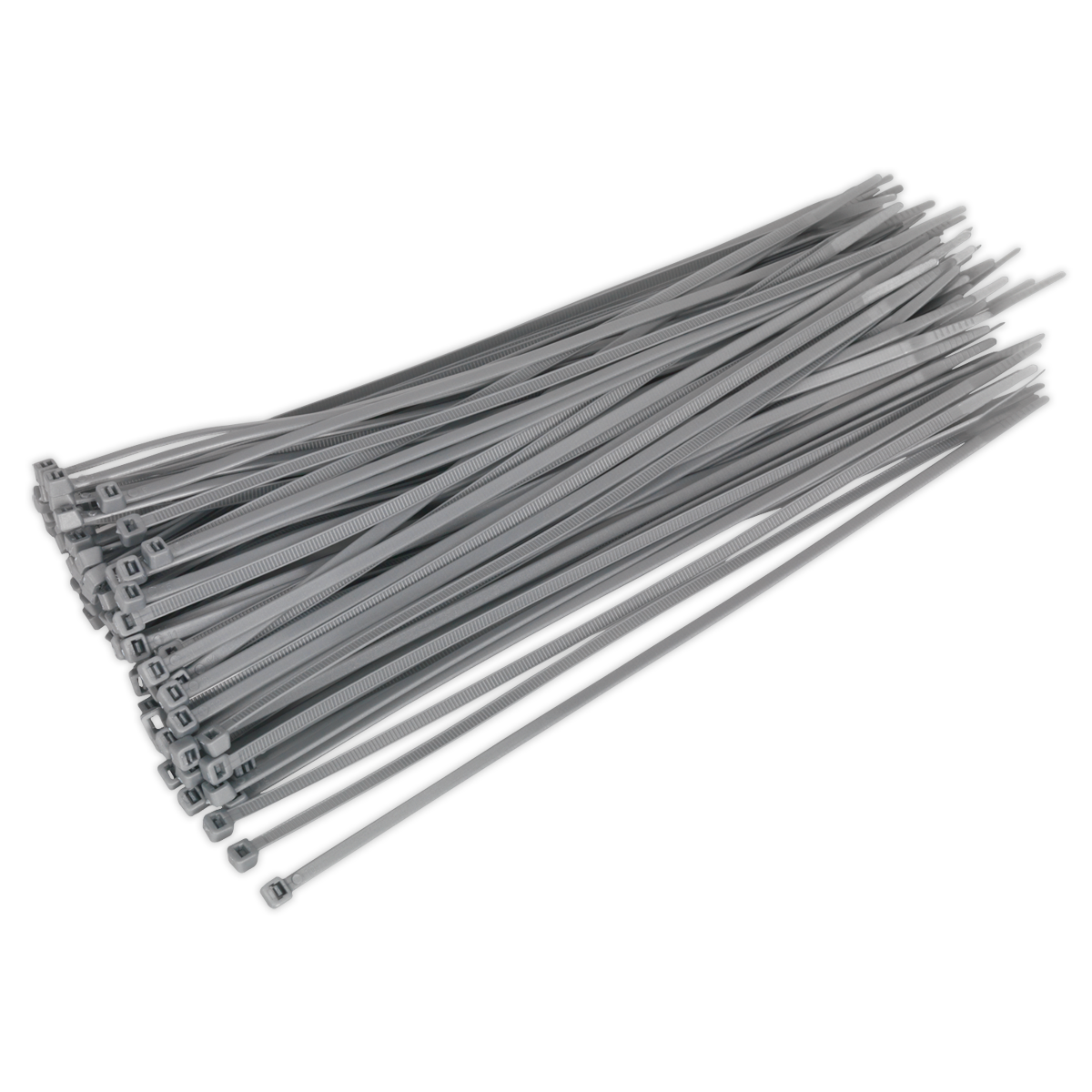 Sealey CT30048P100S Cable Tie 300 x 4.4mm, Silver - Pack of 100