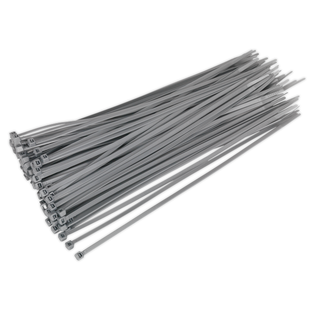 Sealey CT30048P100S Cable Tie 300 x 4.4mm, Silver - Pack of 100