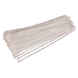 Sealey CT30048P100W Cable Tie 300 x 4.8mm, White - Pack of 100