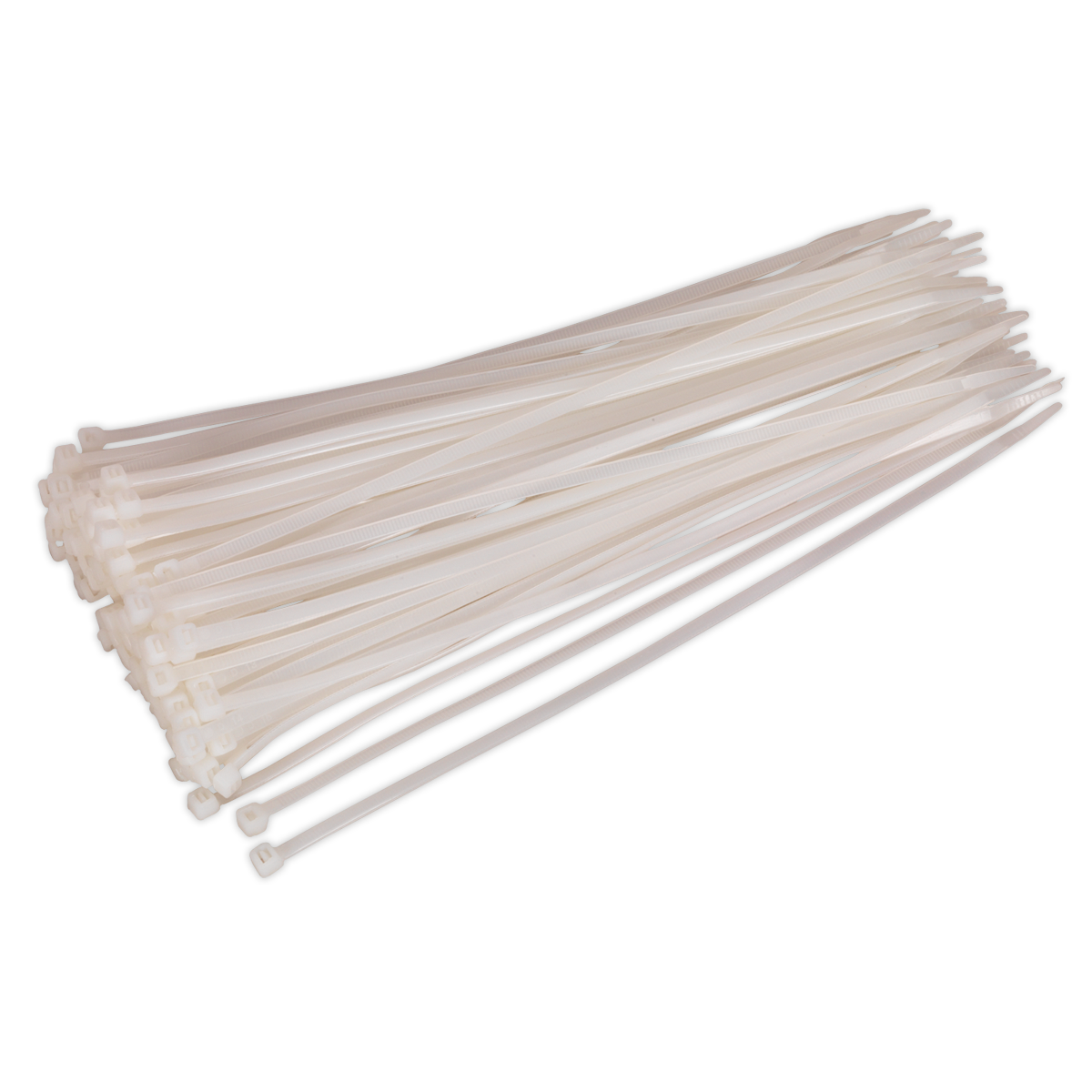 Sealey CT30048P100W Cable Tie 300 x 4.8mm, White - Pack of 100