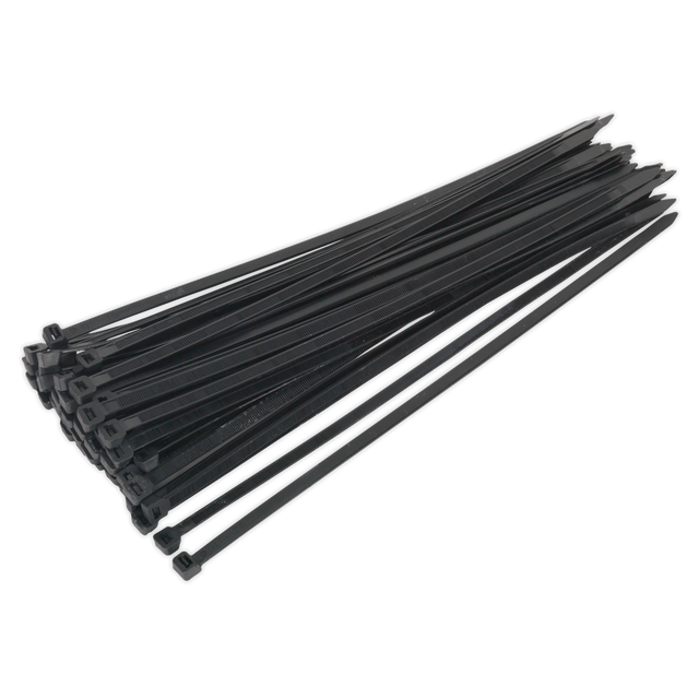 Sealey CT35076P50 Cable Tie 350 x 7.6mm, Black - Pack of 50