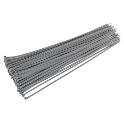 Sealey CT38048P100S Cable Tie 380 x 4.4mm, Silver - Pack of 100