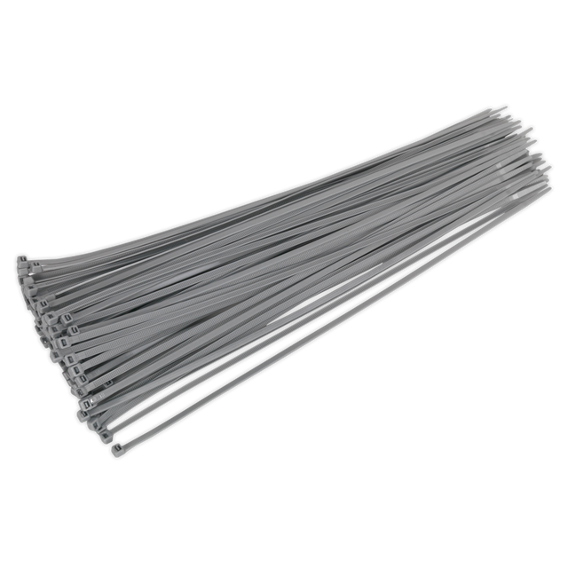 Sealey CT38048P100S Cable Tie 380 x 4.4mm, Silver - Pack of 100