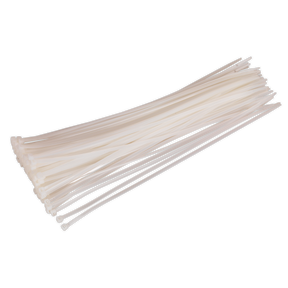 Sealey CT38048P100W Cable Tie 380 x 4.8mm, White - Pack of 100