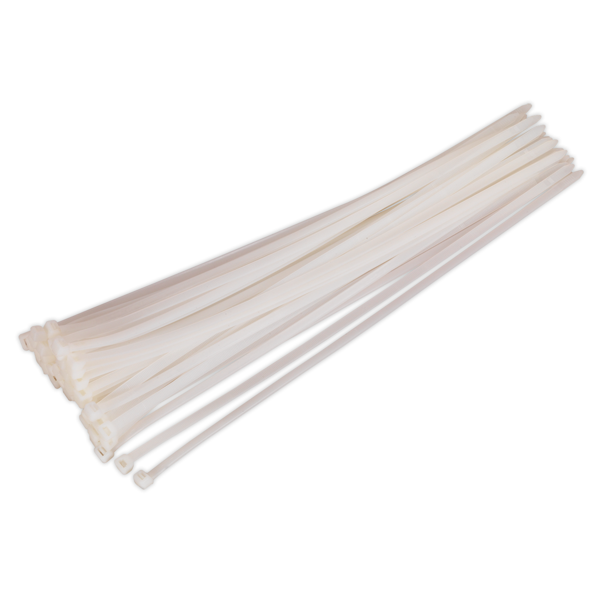 Sealey CT45076P50W Cable Tie 450 x 7.6mm, White - Pack of 50