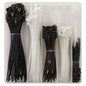 Sealey CT600BW Cable Tie Assortment, Black/White - Pack of 600 - additional view 2