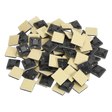 Sealey CTM2020B Self-Adhesive Cable Tie Mount 20 x 20mm, Black - Pack of 100