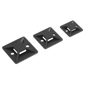 Sealey CTM3030B Self-Adhesive Cable Tie Mount 30 x 30mm, Black - Pack of 100 CTM3030B - additional view 2
