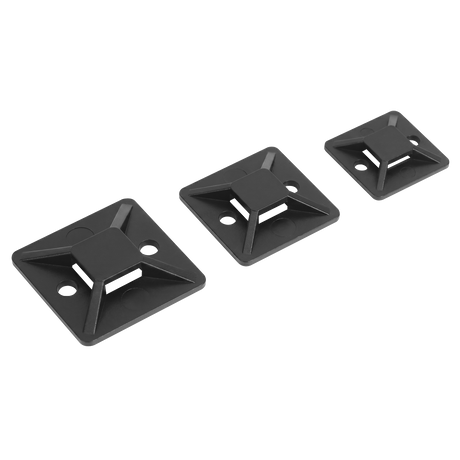 Sealey CTM3030B Self-Adhesive Cable Tie Mount 30 x 30mm, Black - Pack of 100 CTM3030B - additional view 2