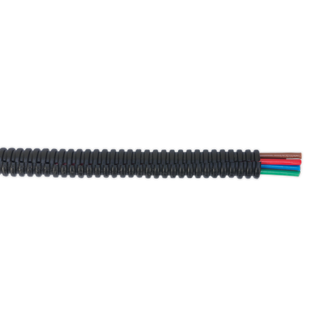 Sealey CTS0710 Split Convoluted Cable Sleeving 7-10mm 10m