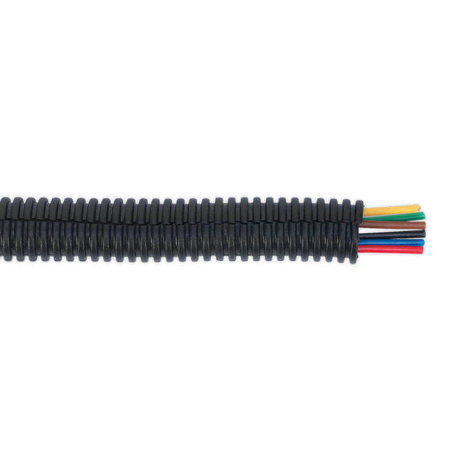 Sealey CTS12100 Split Convoluted Cable Sleeving 12-16mm 100m