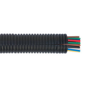 Sealey CTS2210 Split Convoluted Cable Sleeving Split 22-27mm 10m