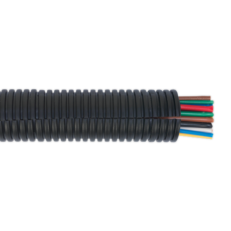 Sealey CTS2210 Split Convoluted Cable Sleeving Split 22-27mm 10m