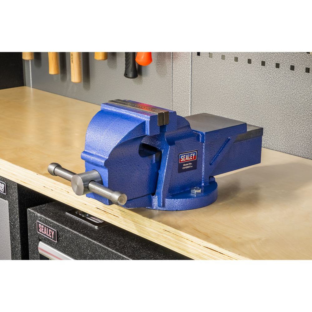 Sealey CV125XT Professional Heavy-Duty Fixed Base Vice 125mm - additional view 3