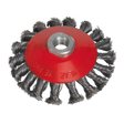 Sealey CWB101 100mm Conical Wire Brush M14 x 2mm