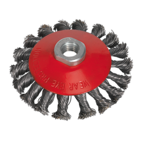 Sealey CWB101 100mm Conical Wire Brush M14 x 2mm