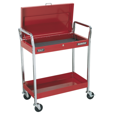 Sealey CX104 Superline PRO® Heavy-Duty Trolley with Lockable Top 2-Level