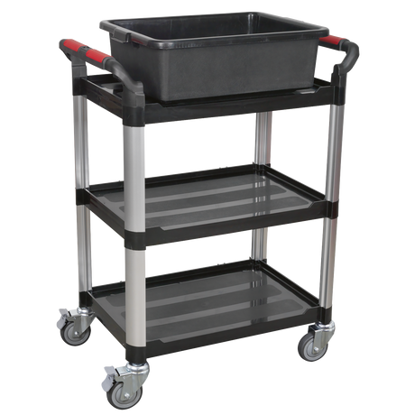 Sealey CX309 Composite Workshop Trolley 3-Level/3 Wall - additional view 2