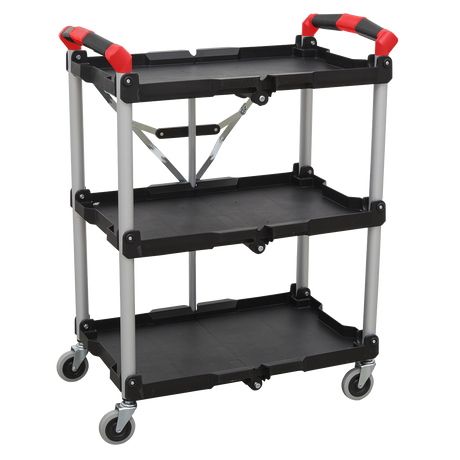 Sealey CX314 Folding Workshop Trolley 3-Level