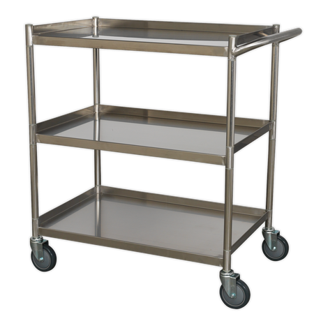 Sealey CX410SS Premier™ Stainless Steel Workshop Trolley 3-Level - additional view 2