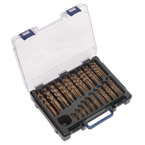 Sealey DBS170CB HSS Cobalt Fully Ground Drill Bit Assortment 1-10mm 170pc