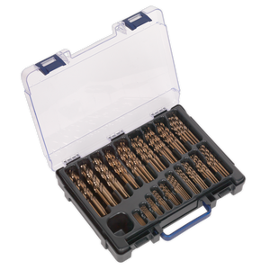 Sealey DBS170CB HSS Cobalt Fully Ground Drill Bit Assortment 1-10mm 170pc