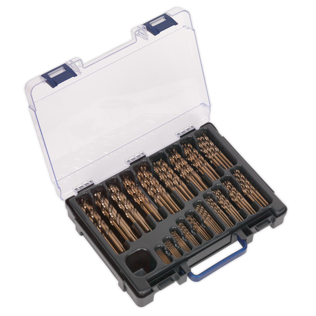 Sealey DBS170CB HSS Cobalt Fully Ground Drill Bit Assortment 1-10mm 170pc