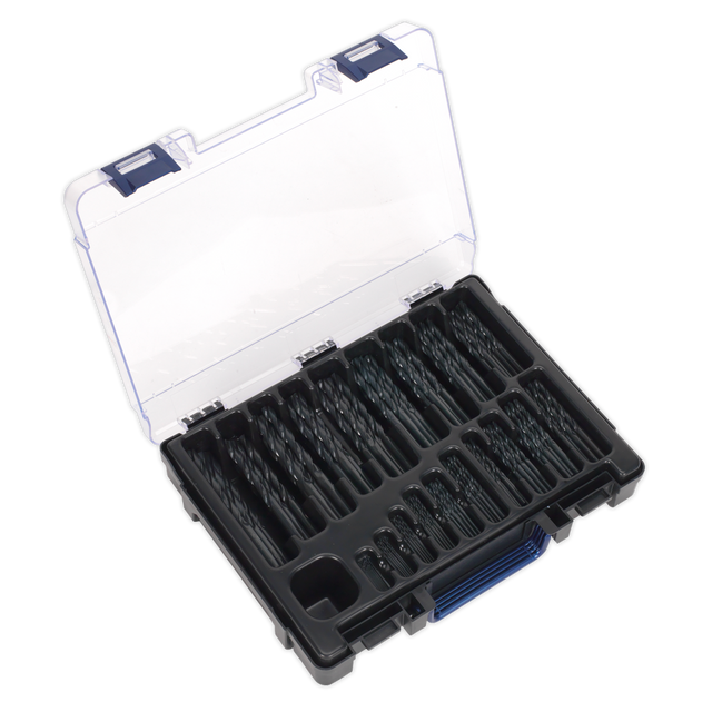Sealey DBS170RF HSS Roll Forged Drill Bit Assortment 1-10mm 170pc