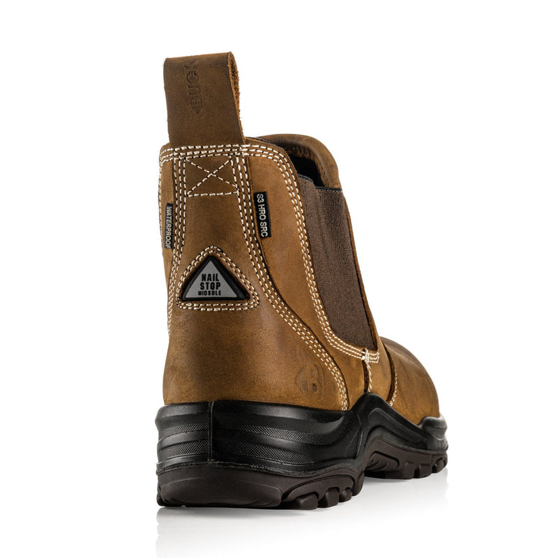 Buckbootz Dealerz Nubuckz Waterproof Safety Dealer Boots