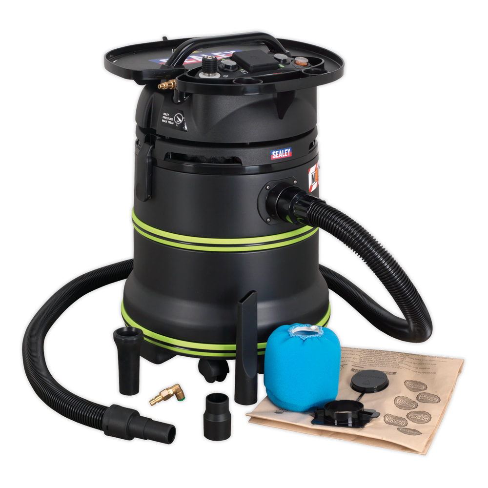 Sealey DFS35M M Class Dust-Free Industrial Wet & Dry Vacuum Cleaner 35L with Autostart for Air/Electric - additional view 2