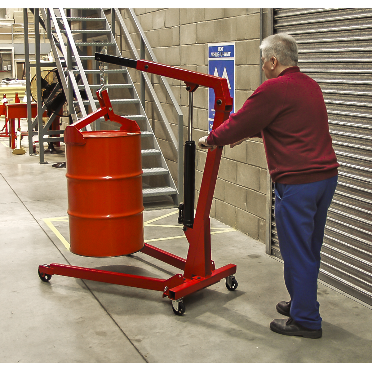 Sealey DG01 Drum Lifter 350kg Capacity - additional view 3