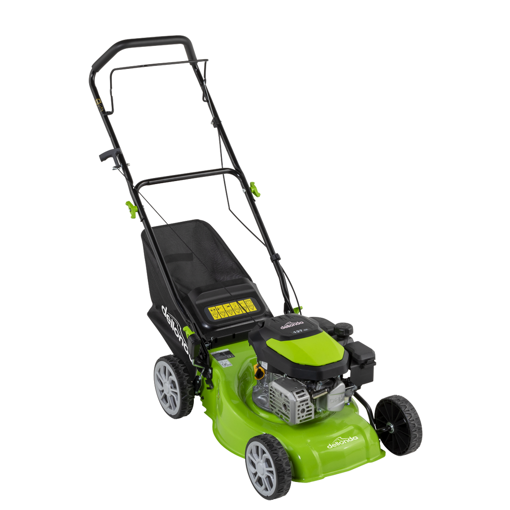 Dellonda DG100 Hand-Propelled Petrol Lawnmower Grass Cutter, 127cc 16"/41cm 4-Stroke - additional view 7