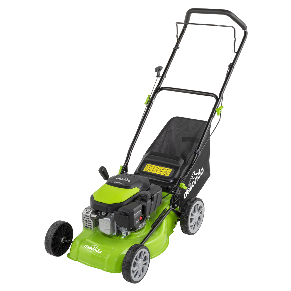 Dellonda DG100 Hand-Propelled Petrol Lawnmower Grass Cutter, 127cc 16"/41cm 4-Stroke - additional view 9