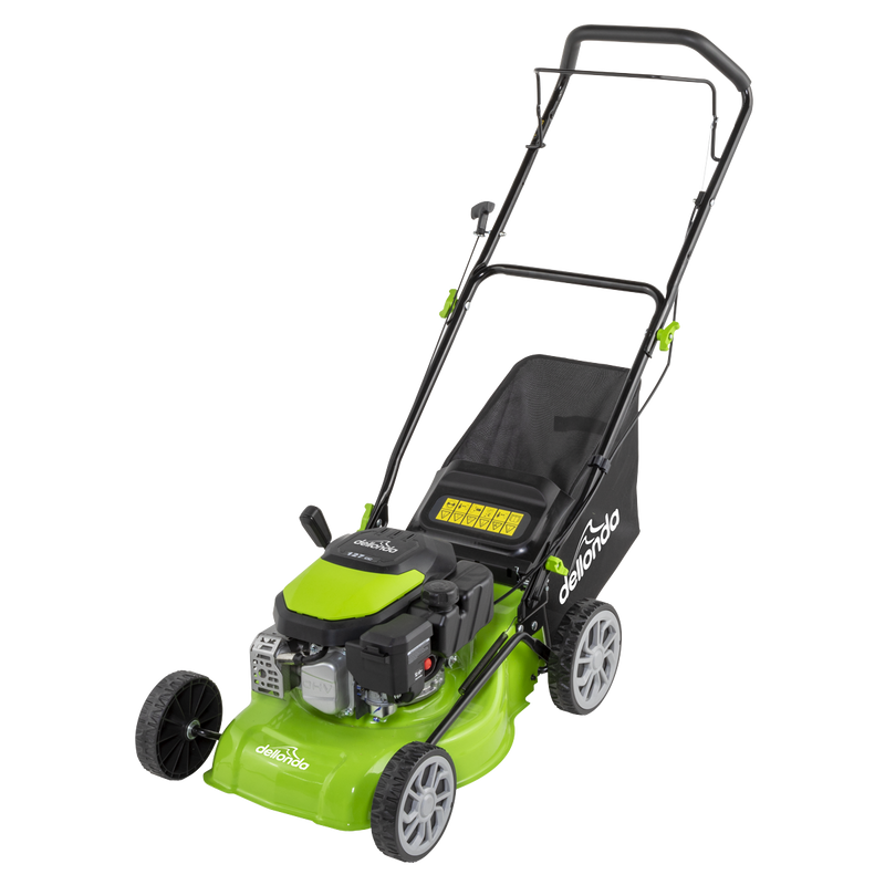 Dellonda DG100 Hand-Propelled Petrol Lawnmower Grass Cutter, 127cc 16"/41cm 4-Stroke - additional view 9