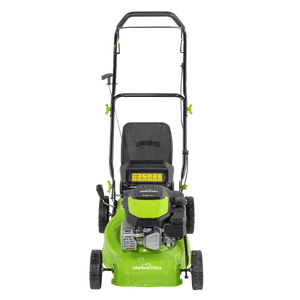 Dellonda DG100 Hand-Propelled Petrol Lawnmower Grass Cutter, 127cc 16"/41cm 4-Stroke - additional view 8
