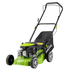 Dellonda DG100 Hand-Propelled Petrol Lawnmower Grass Cutter, 127cc 16"/41cm 4-Stroke - additional view 2