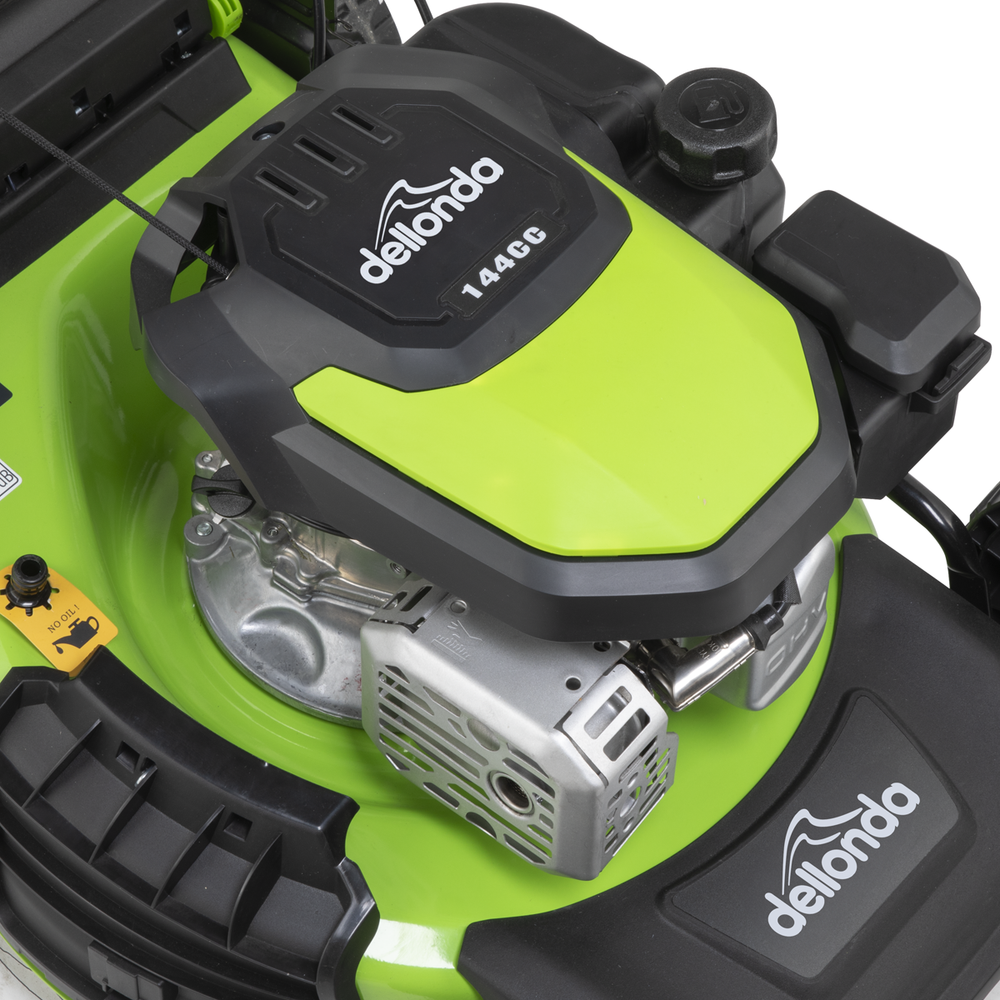 Dellonda DG101 Self-Propelled Petrol Lawnmower Grass Cutter with Height Adjustment & Grass Bag 144cc - additional view 9