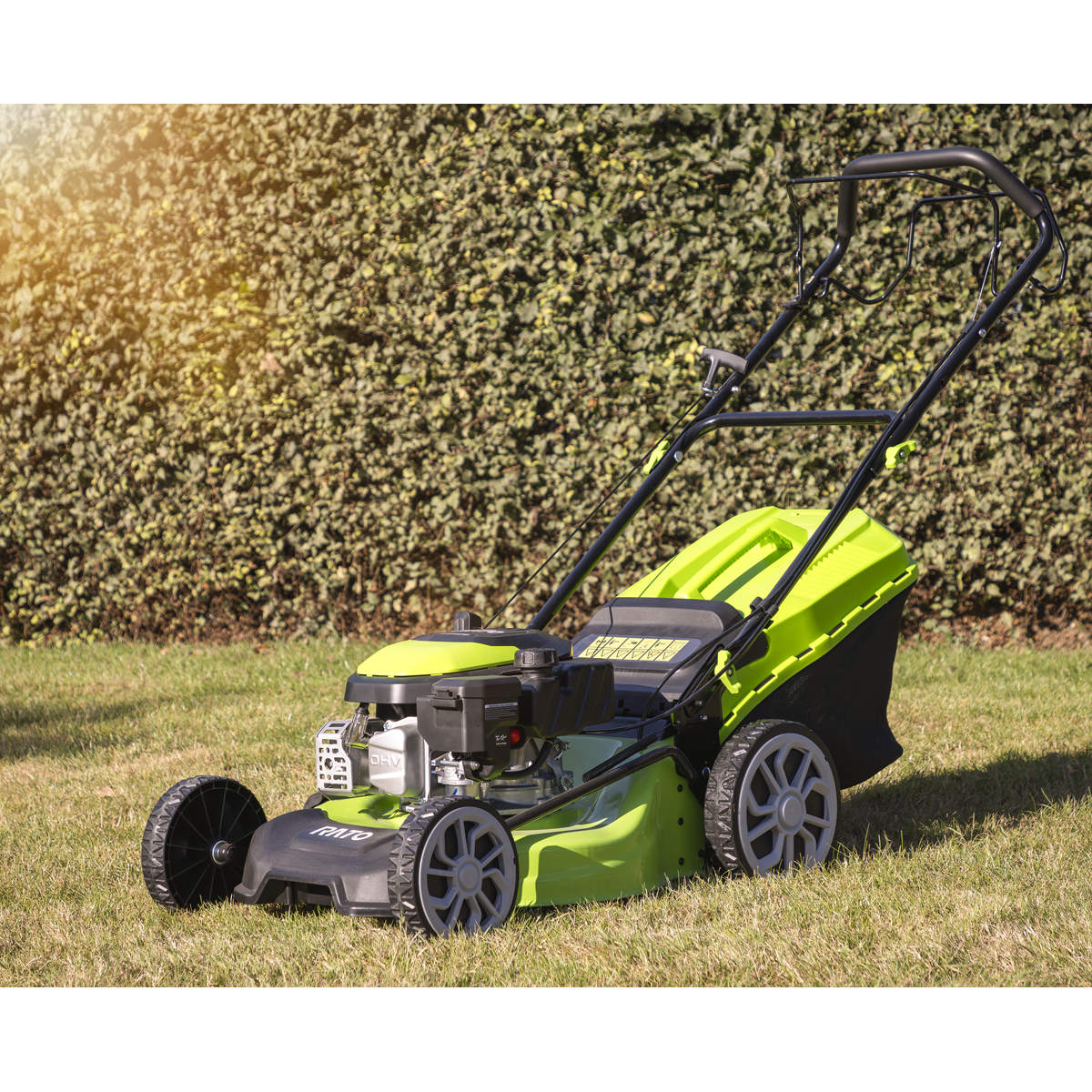 Dellonda DG101 Self-Propelled Petrol Lawnmower Grass Cutter with Height Adjustment & Grass Bag 144cc - additional view 10