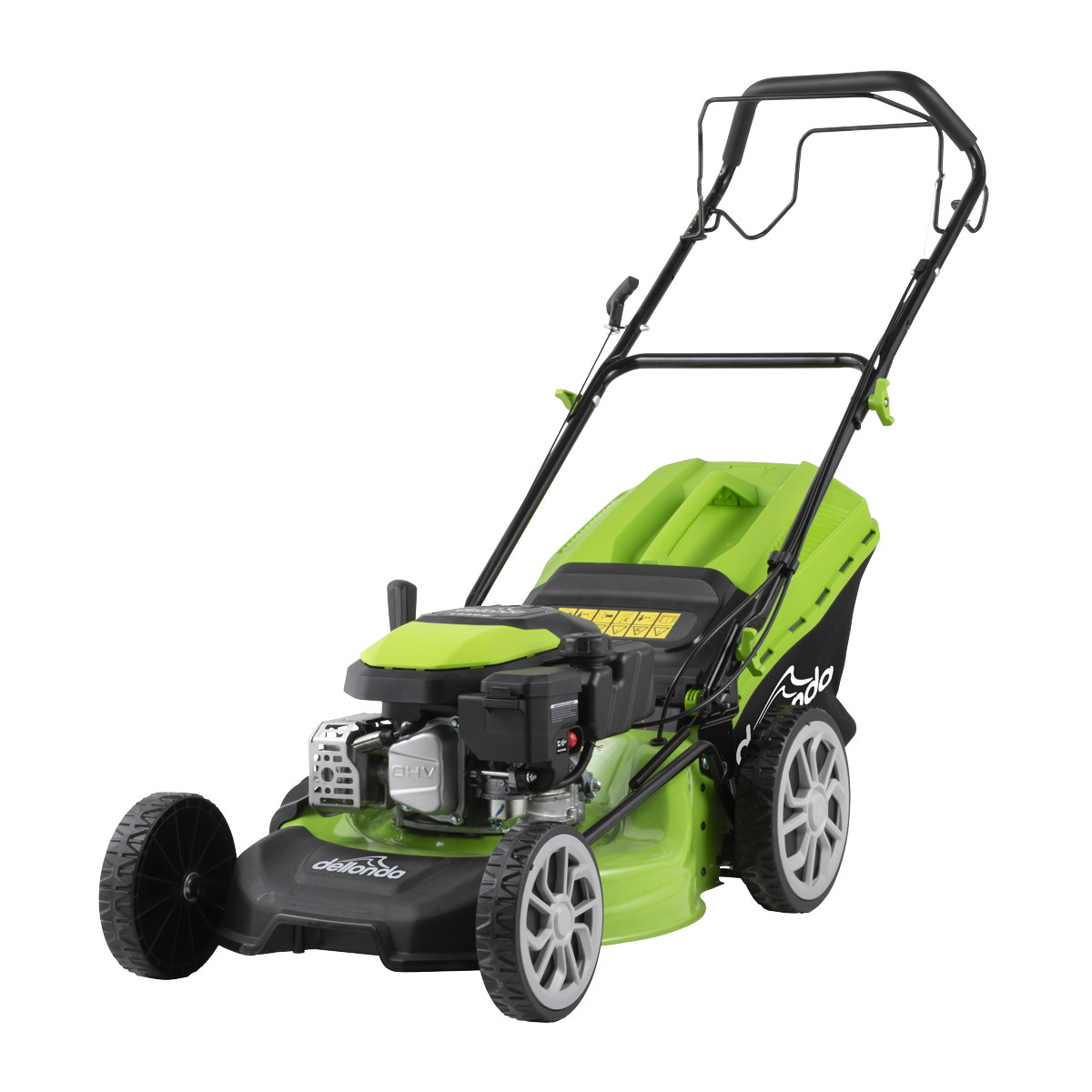 Dellonda DG101 Self-Propelled Petrol Lawnmower Grass Cutter with Height Adjustment & Grass Bag 144cc - additional view 2