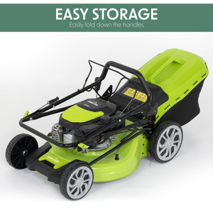 Dellonda DG102 Self-Propelled Petrol Lawnmower Grass Cutter with Height Adjustment & Grass Bag 170cc - additional view 11